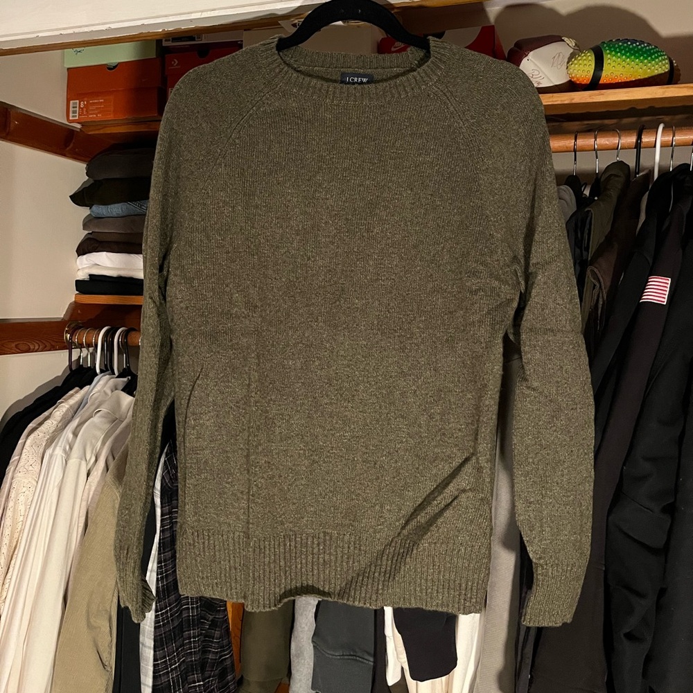 Jcrew green sweater